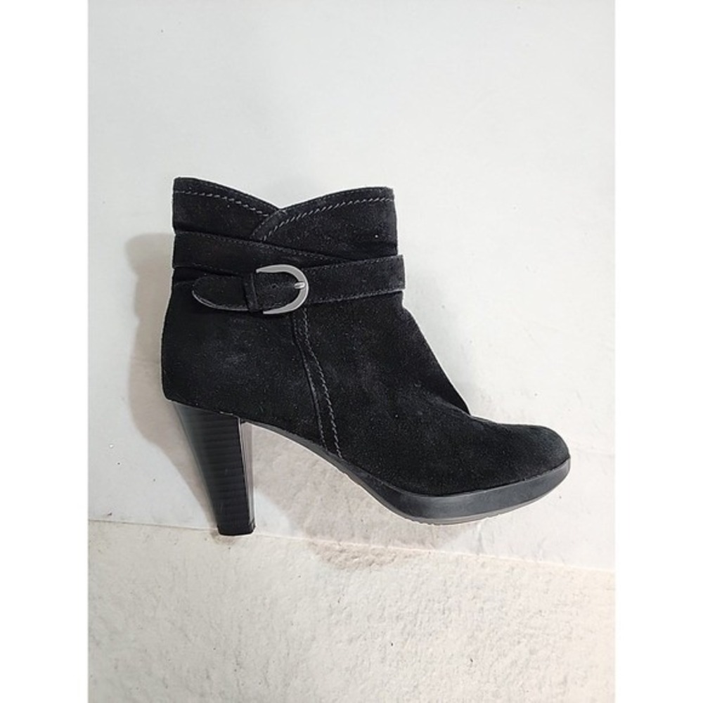 Blondo Ankle Boots Women 8.5 Black Waterproof Suede Chic‎ Professional